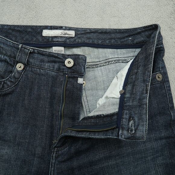 Chico's Platinum Jeans Women's Size 1.5 US-10 High-Rise Garret Crop 22.5" Inseam - Picture 2 of 16